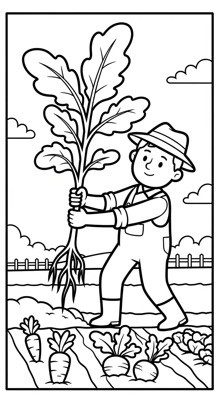 coloriage Paysan gratuit a imprimer