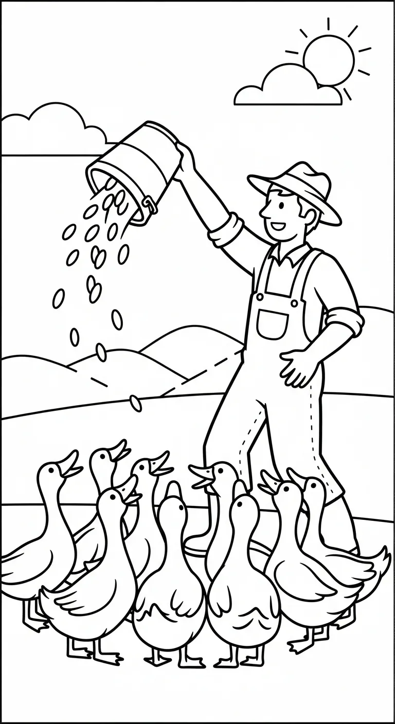 coloriage Paysan gratuit en ligne