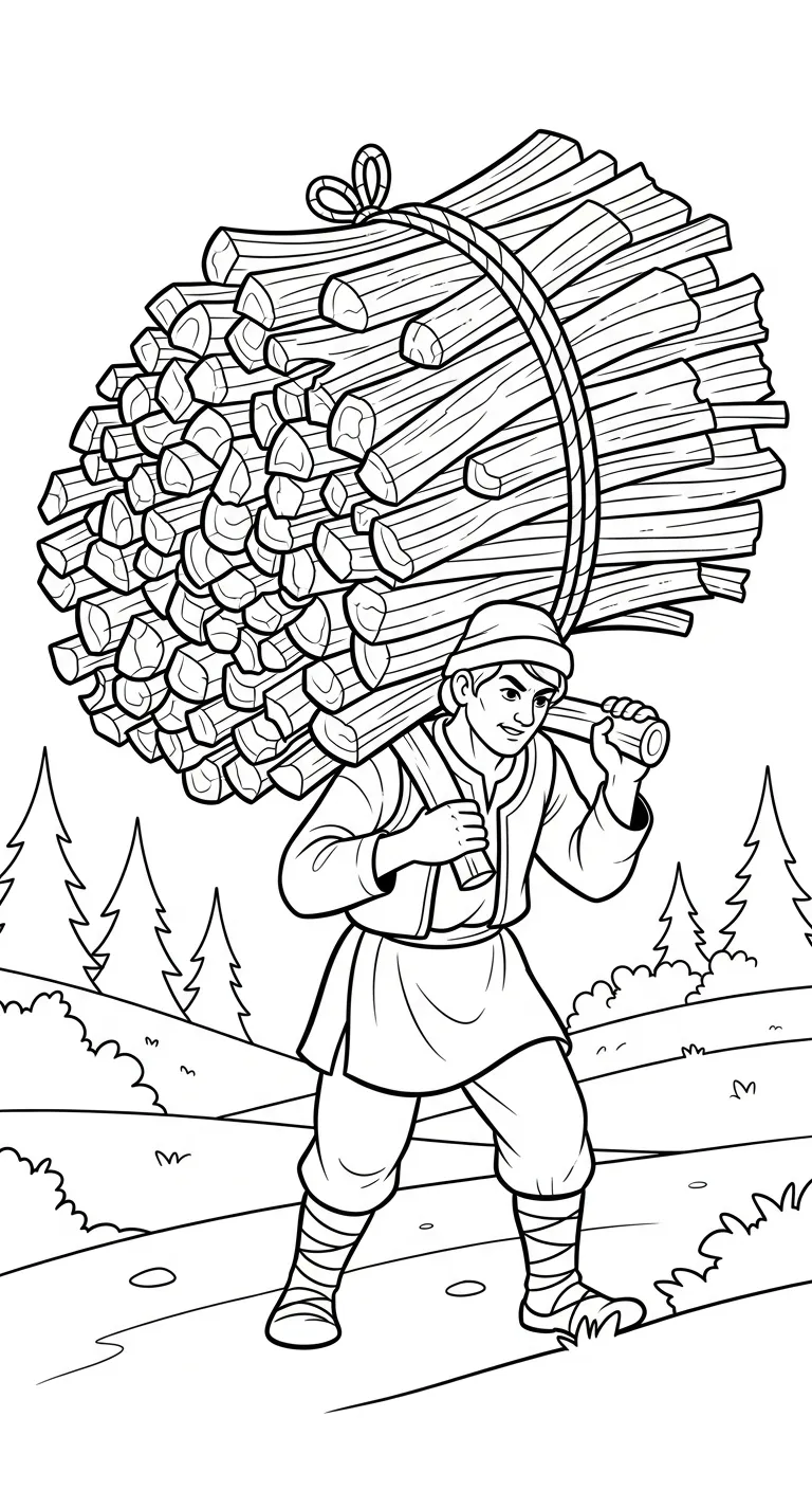 télécharger coloriage Paysan gratuit