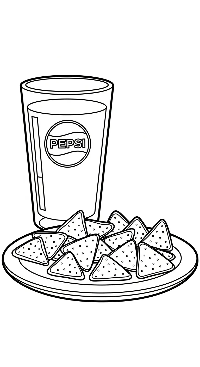 coloriage Pepsi pour enfants