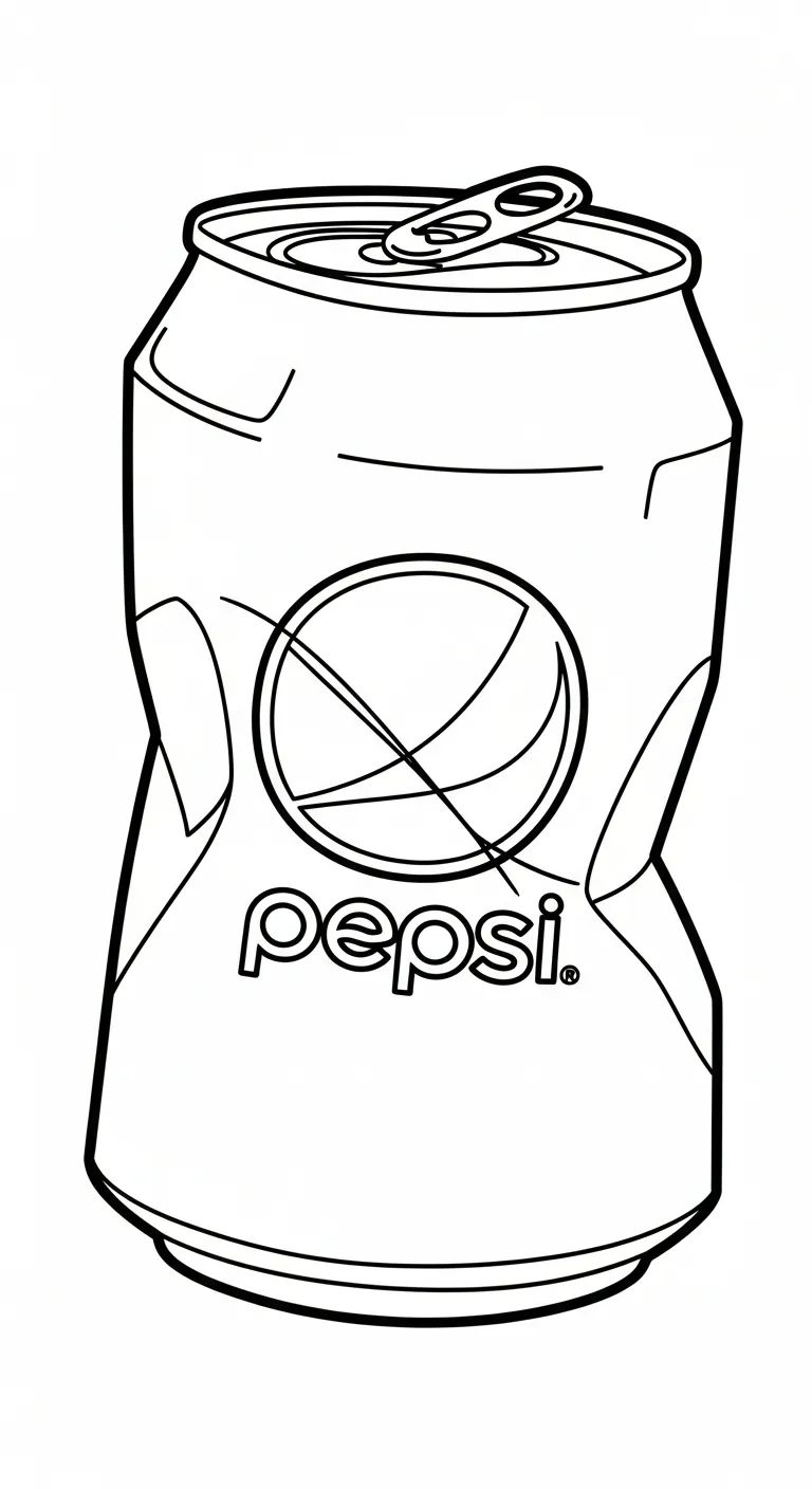 coloriage Pepsi pour enfants 1