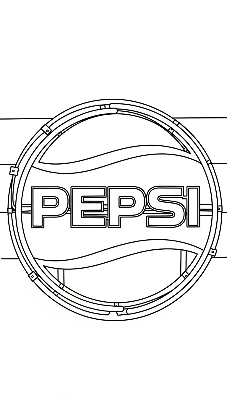 coloriage Pepsi a dessiner en ligne