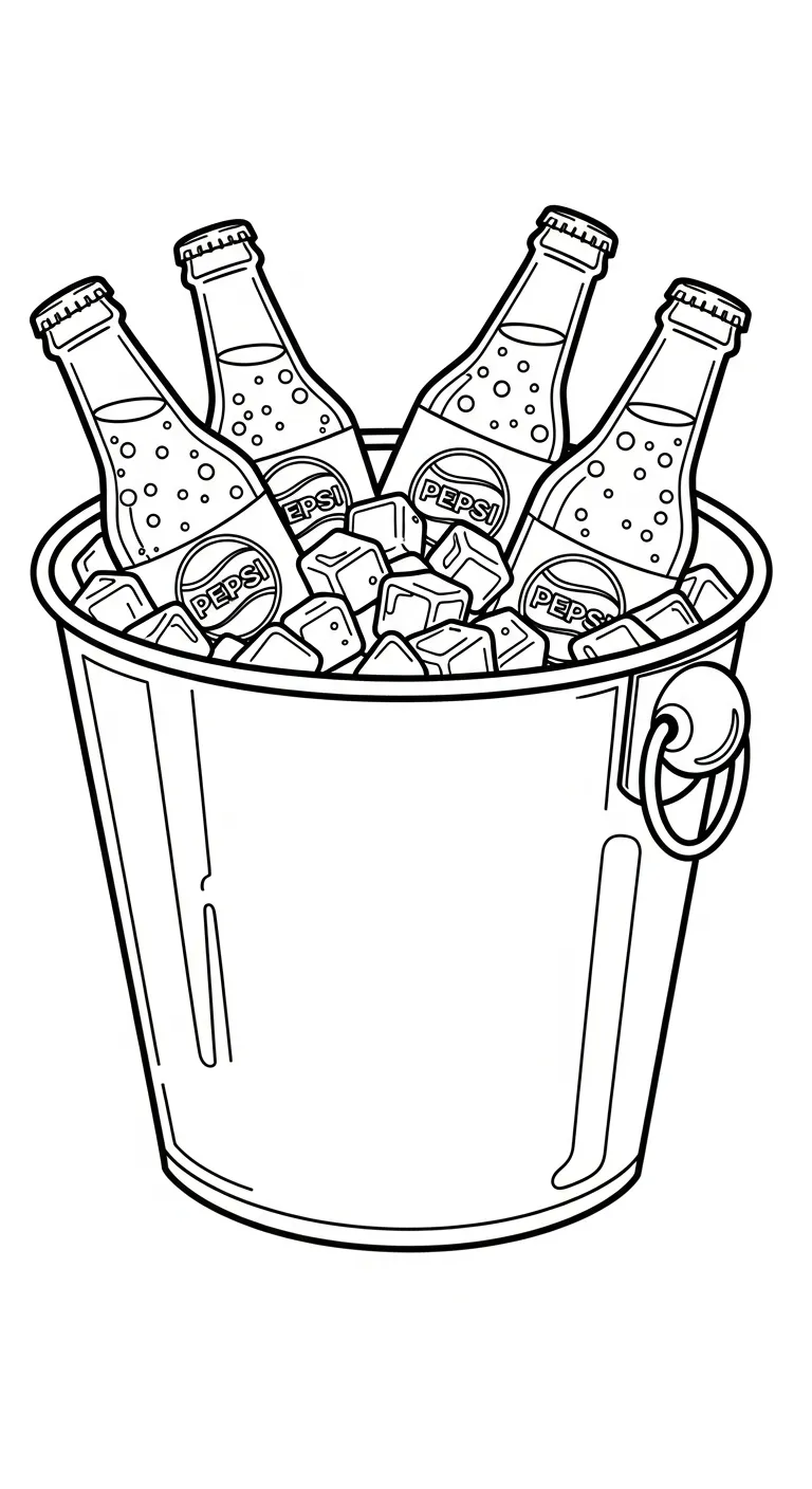 coloriage Pepsi gratuit à imprimer