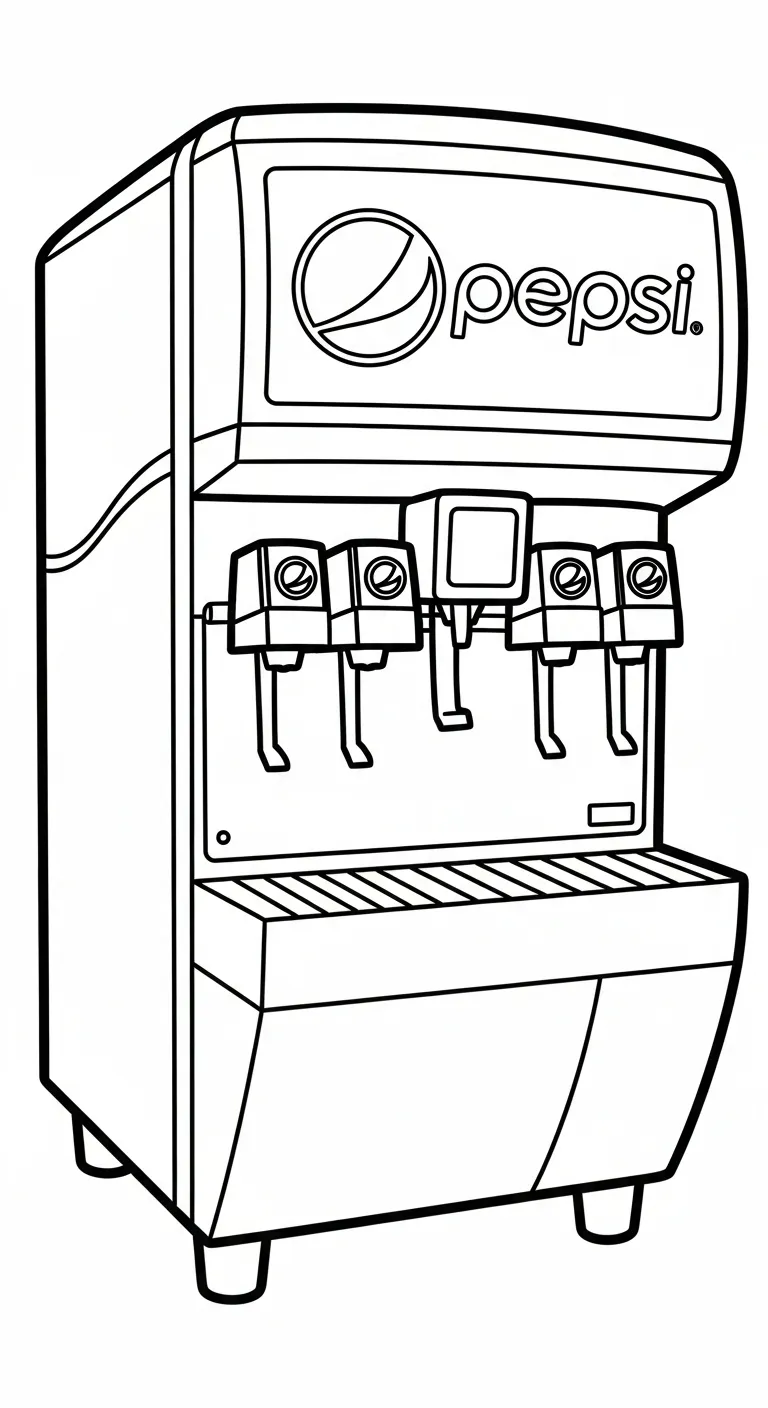 coloriage Pepsi à imprimer gratuit