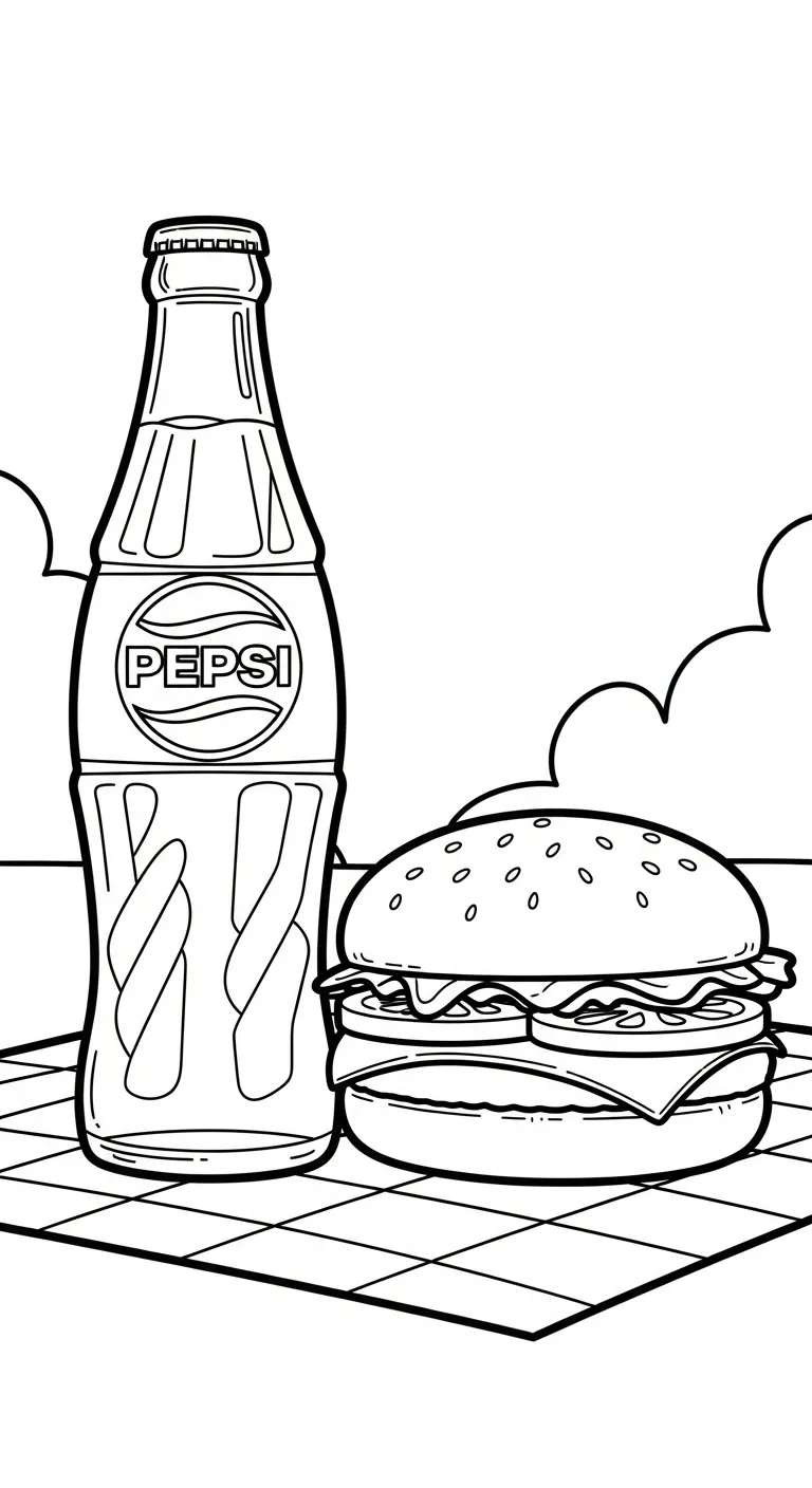 coloriage Pepsi à imprimer