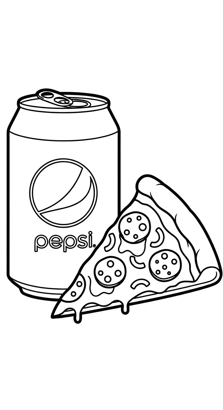 coloriage Pepsi à imprimer gratuitement