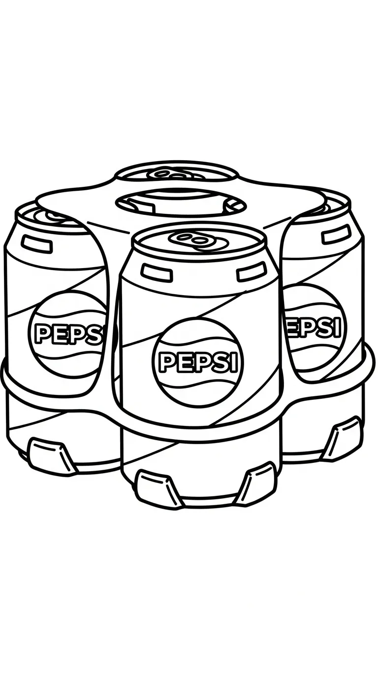 coloriage Pepsi à imprimer pour enfant de 3 ans 3