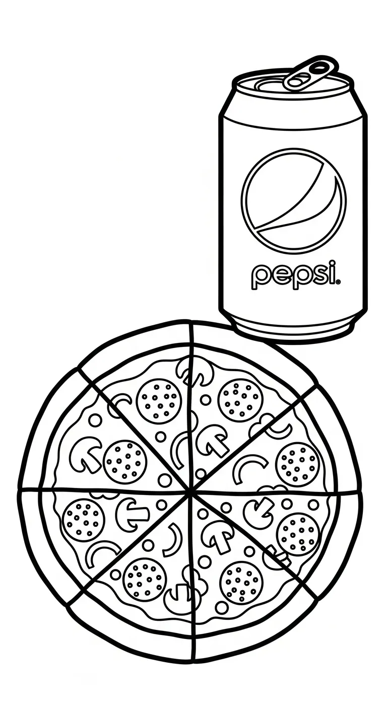 coloriage Pepsi a telecharger