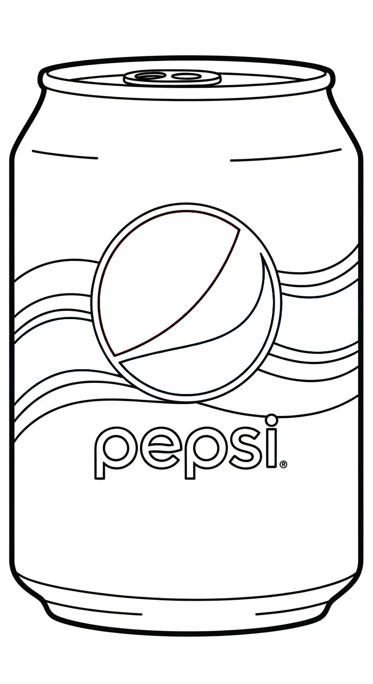 coloriage Pepsi pour enfant de 10 ans