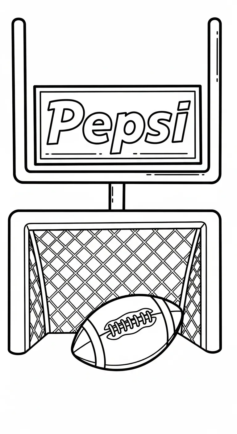coloriage Pepsi à imprimer pour enfant de 7 ans