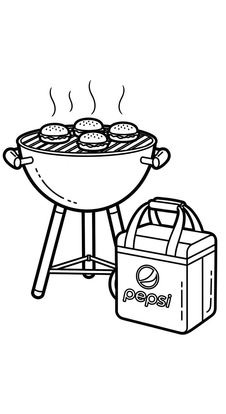 coloriage Pepsi à imprimer pour enfant de 3 ans