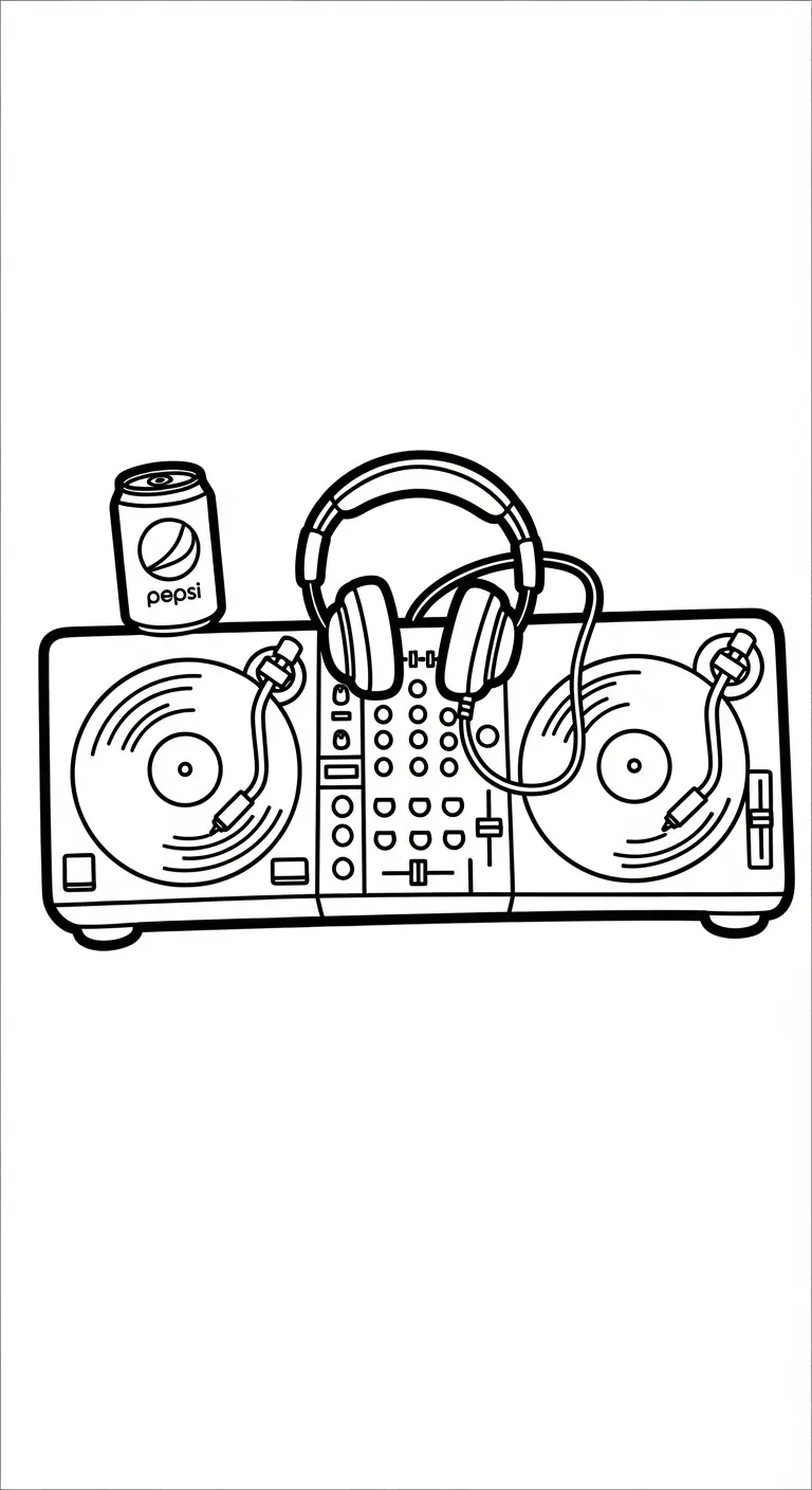 image pour coloriage Pepsi enfant