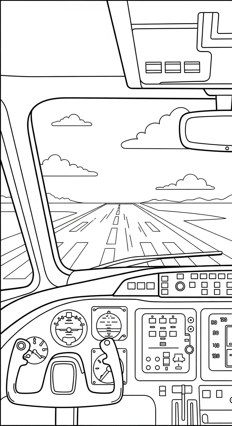coloriage Pilote pour enfant de 5 ans