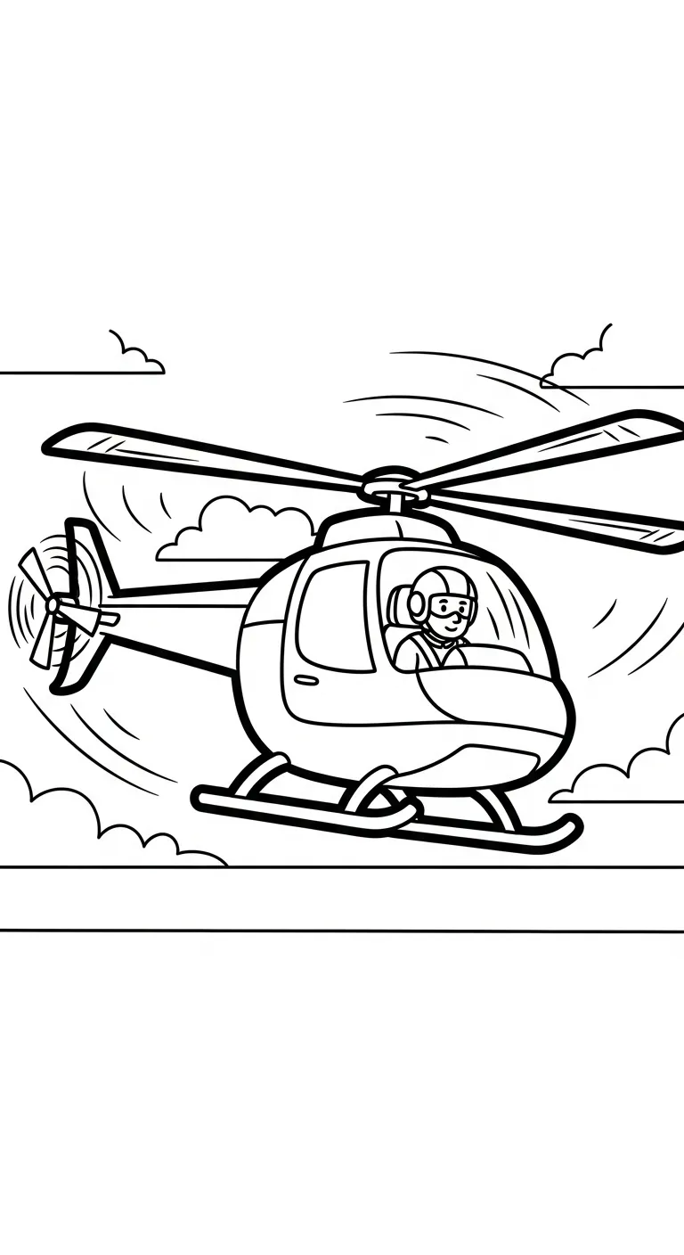 coloriage Pilote à imprimer gratuitement