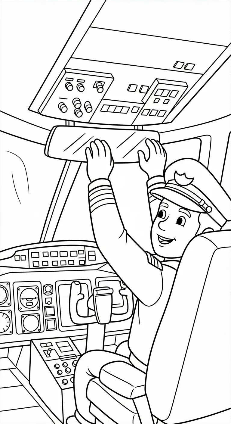 a imprimer coloriage Pilote gratuit