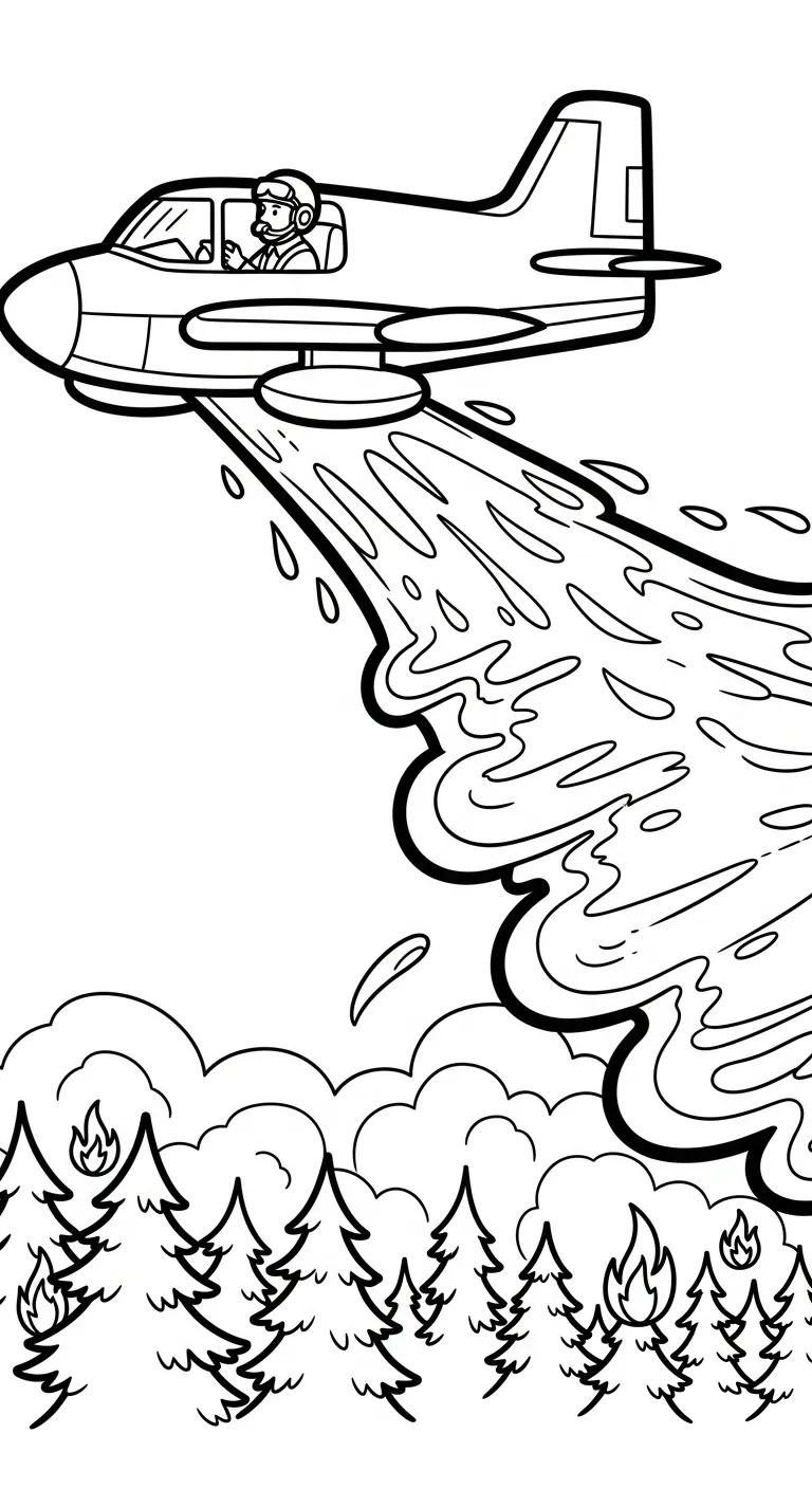 coloriage Pilote pour enfants a imprimer gratuit