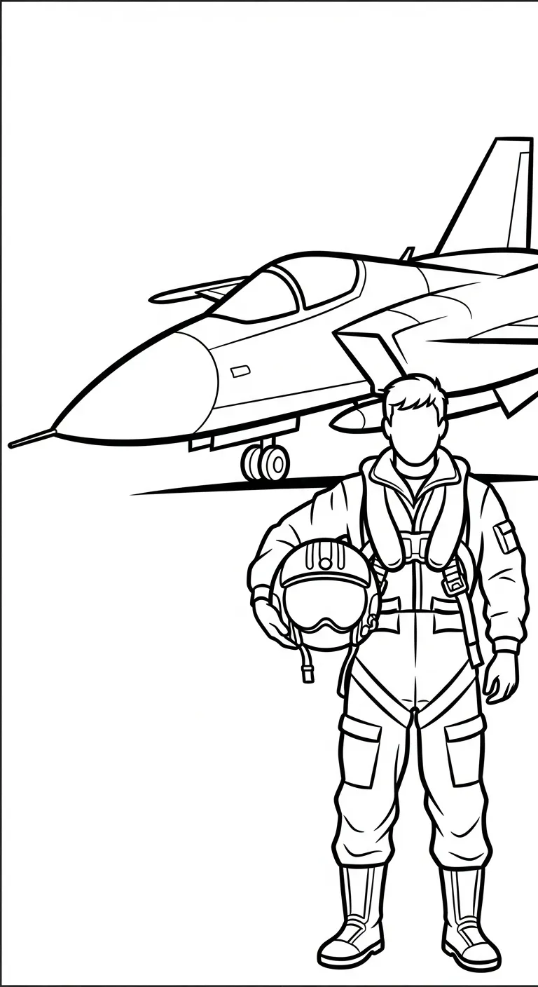 coloriage Pilote gratuit 1