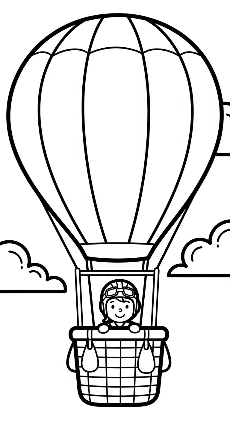 coloriage Pilote de pour enfants