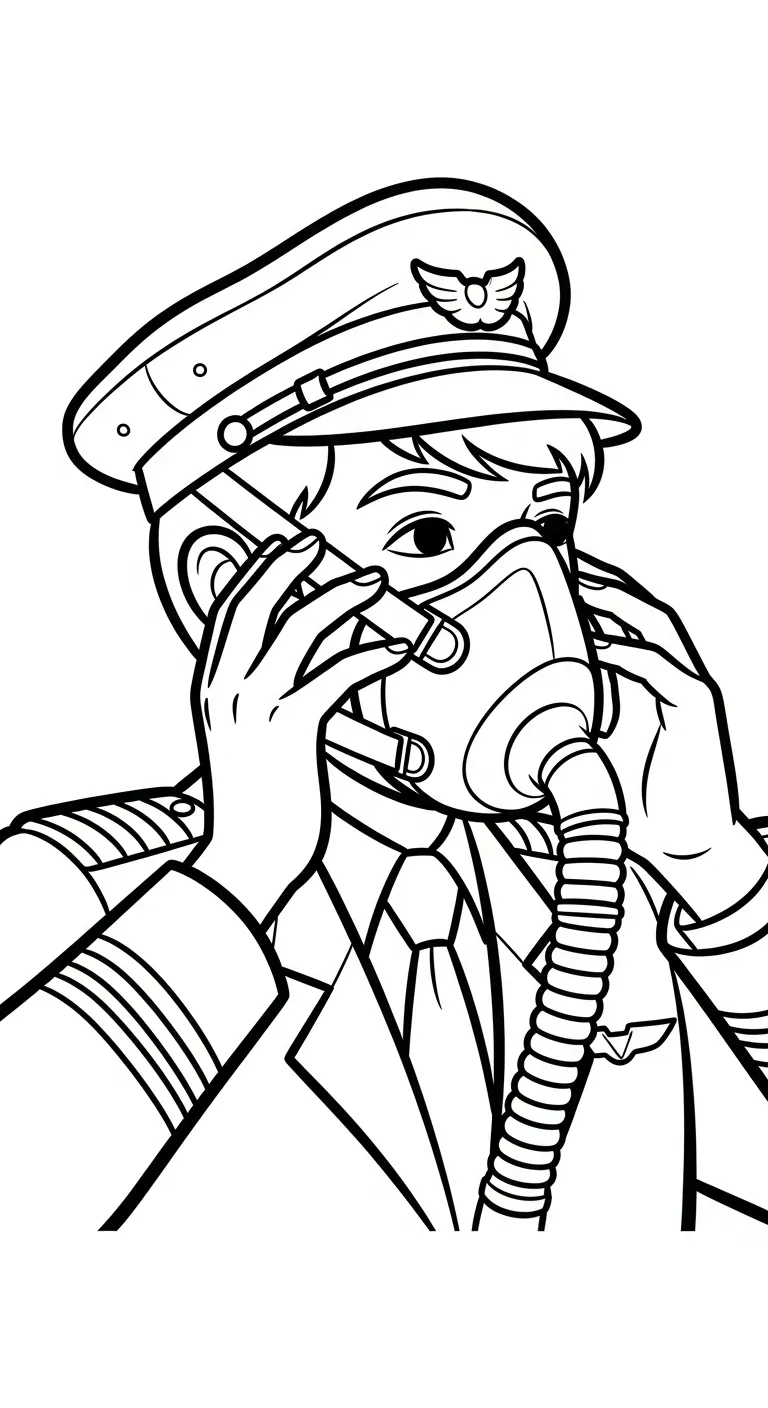 coloriage Pilote gratuit à imprimer