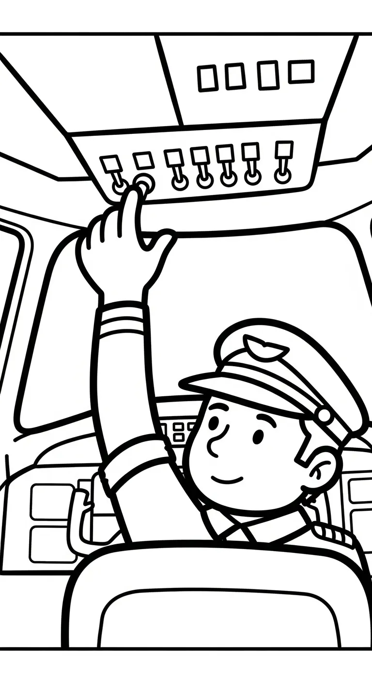 coloriage Pilote pour primaire