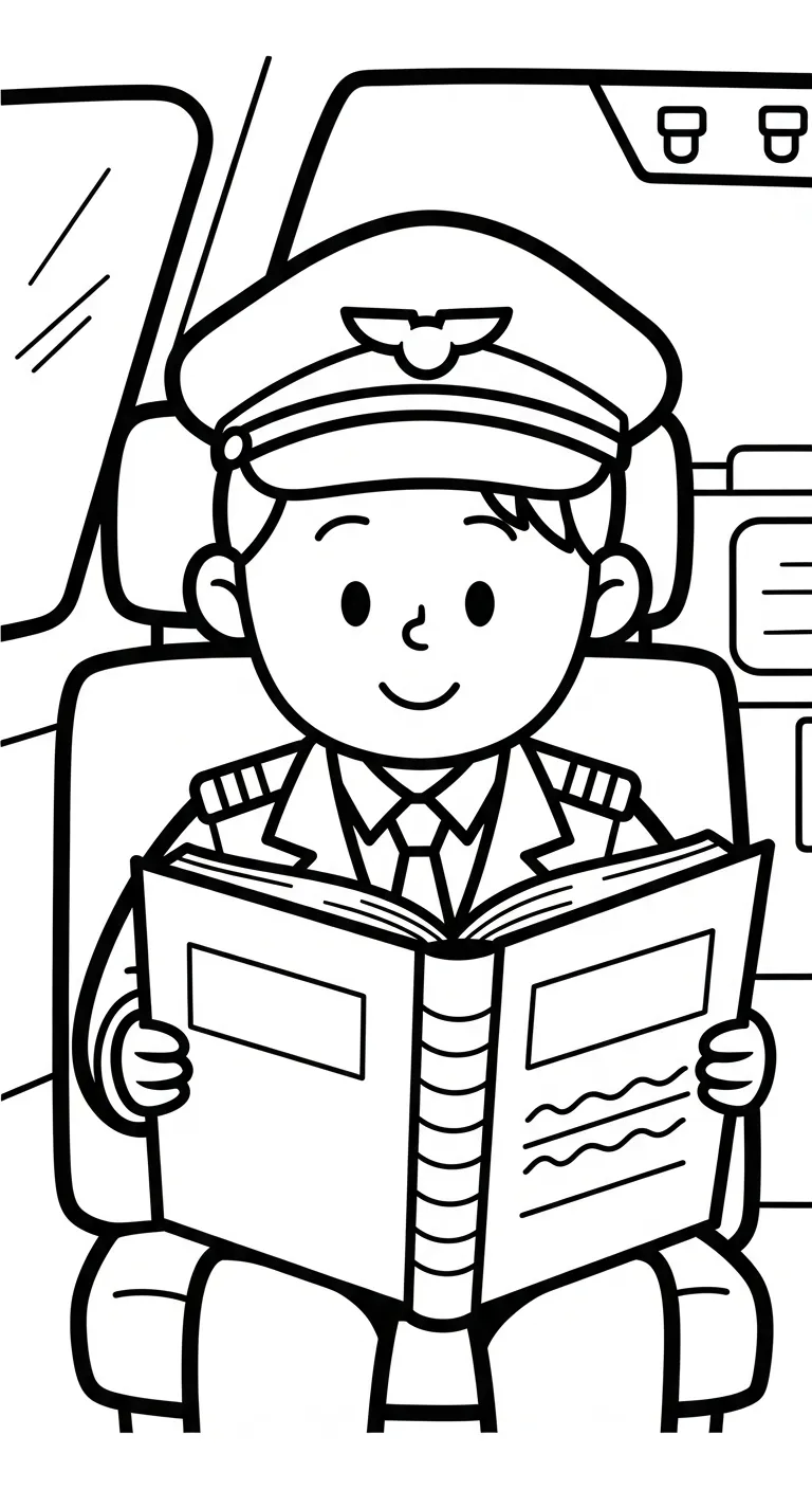 coloriage Pilote a dessiner et imprimer