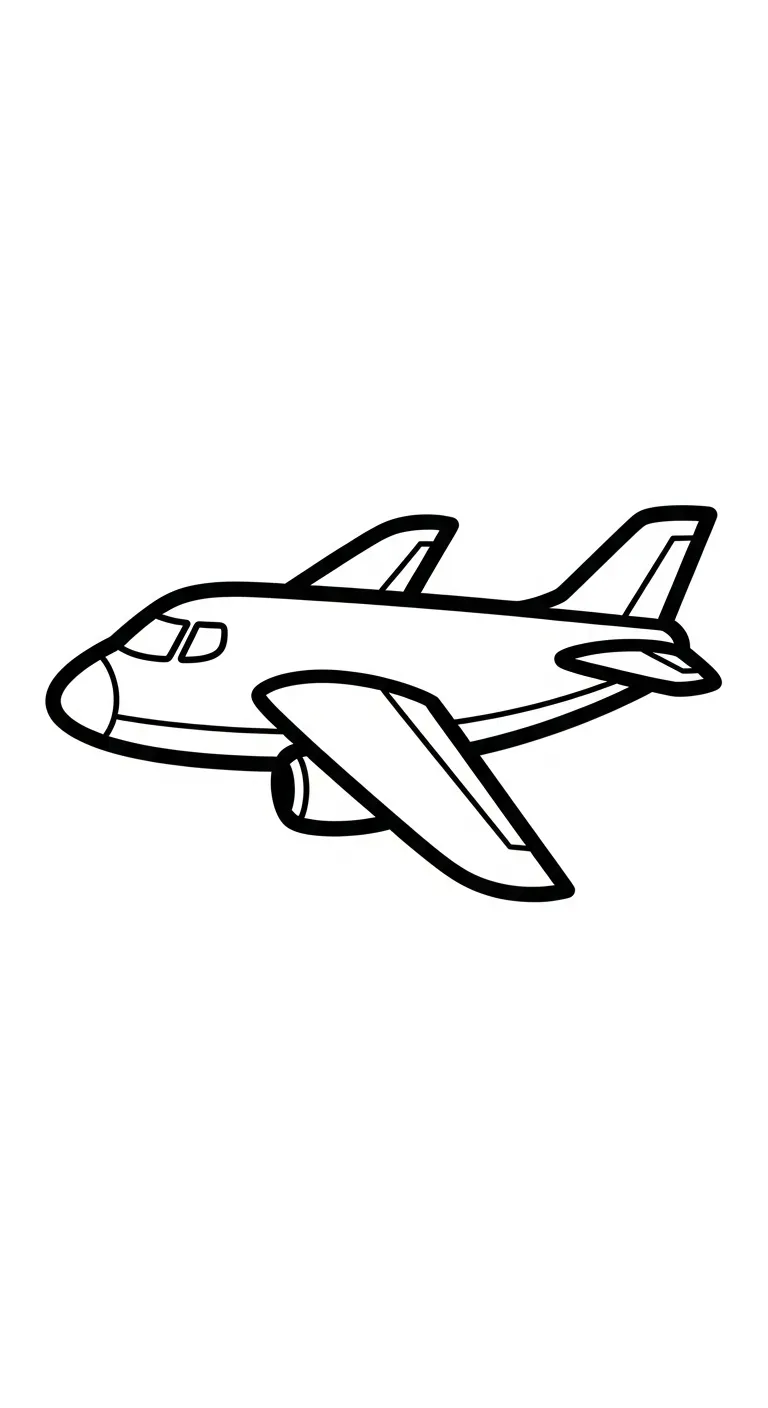 coloriage Pilote pour bebe a imprimer 1