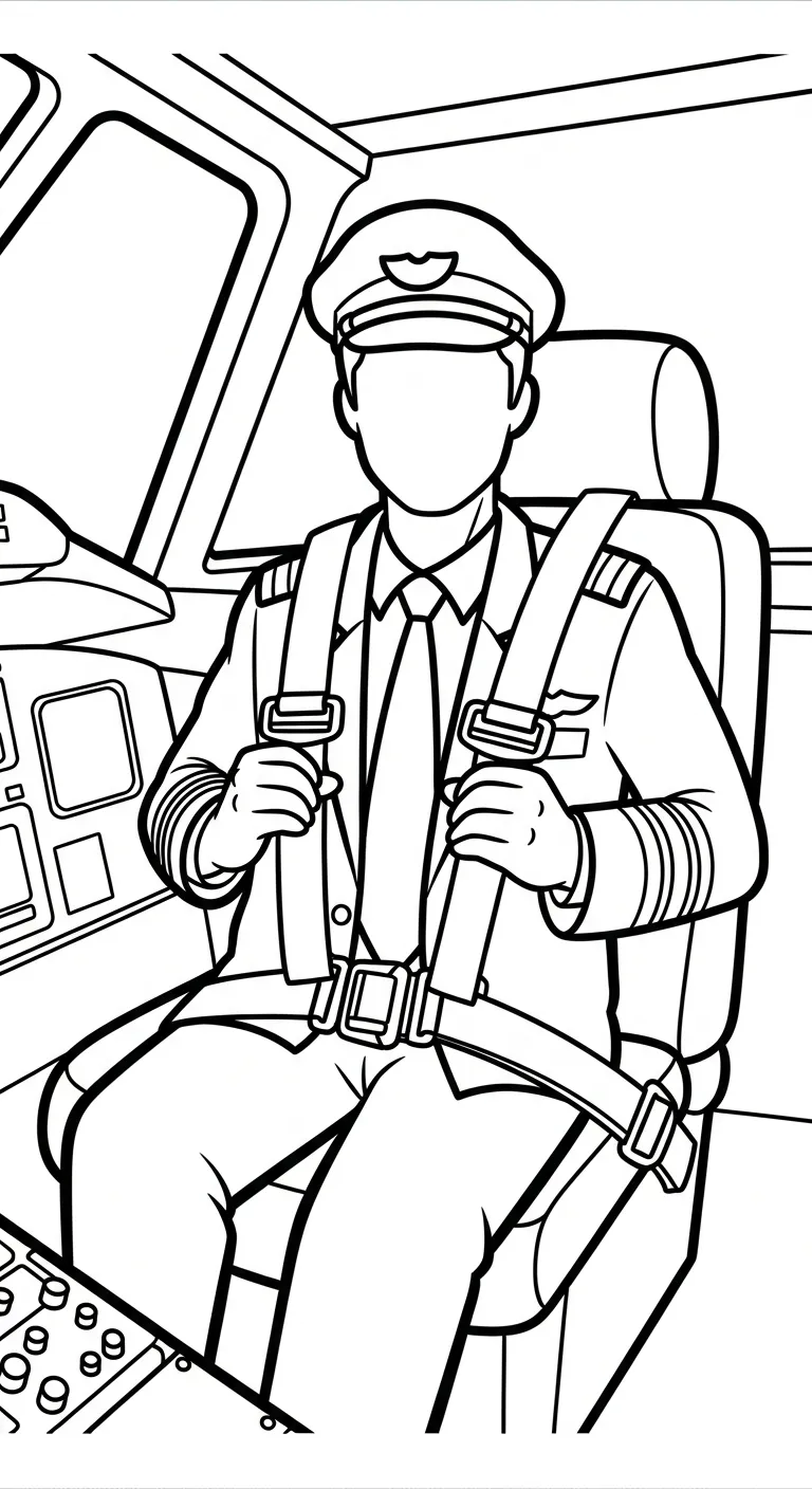 coloriage Pilote gratuit