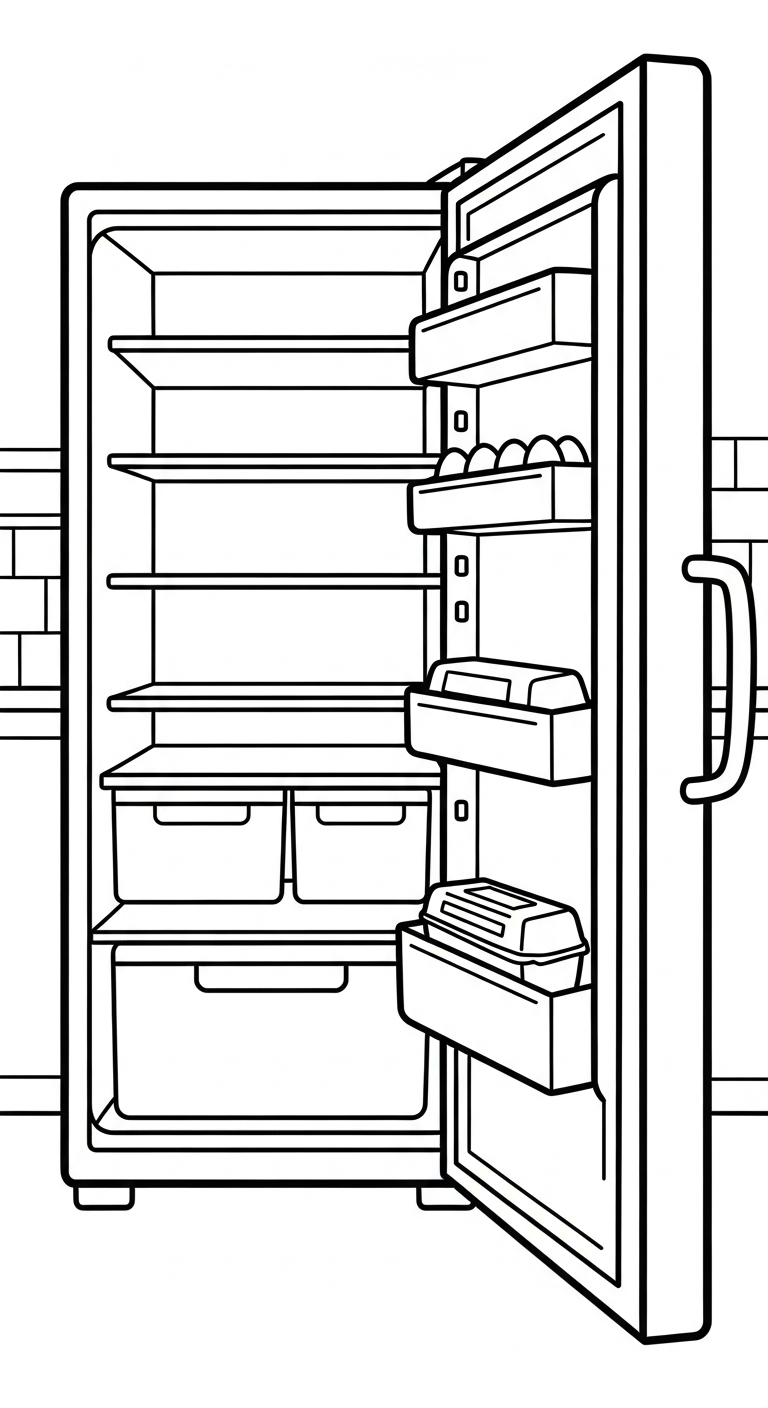Gratis uppdaterad målarbild för kylskåp för barn
