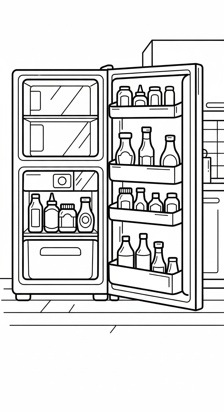 Uppdaterad målarbild för kylskåp för barn att ladda ner