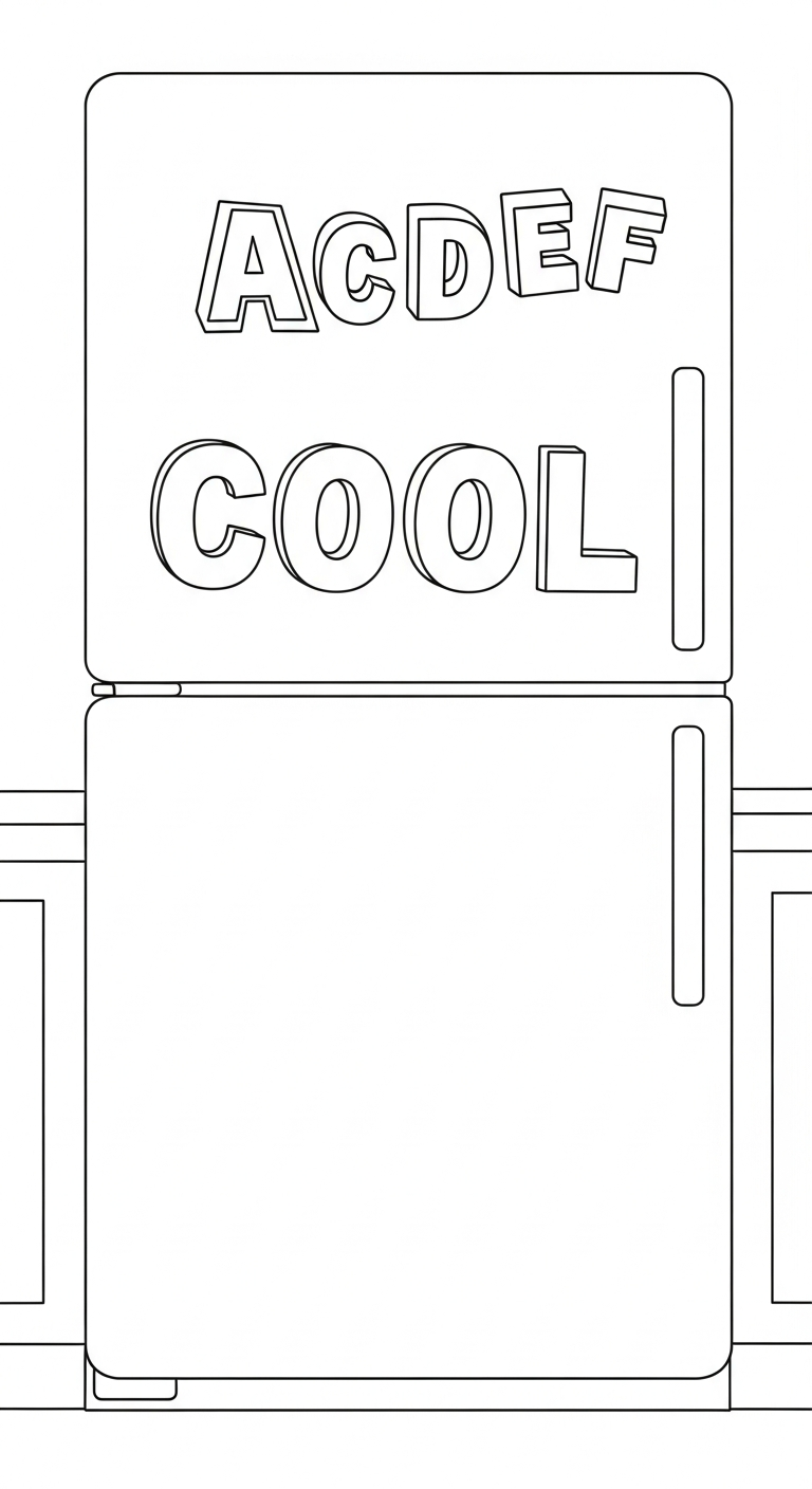 Målarbild för kylskåp uppdaterad för nedladdning