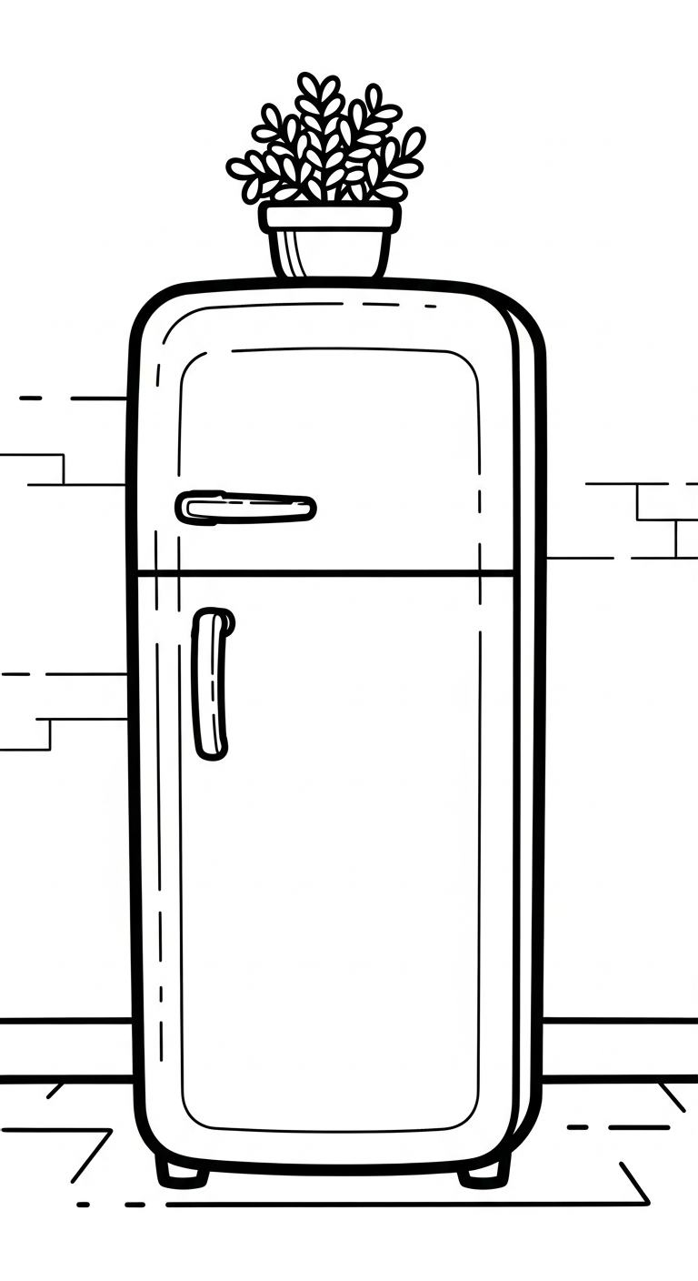 Kylskåpsmålarbild uppdaterad för 4-åringar