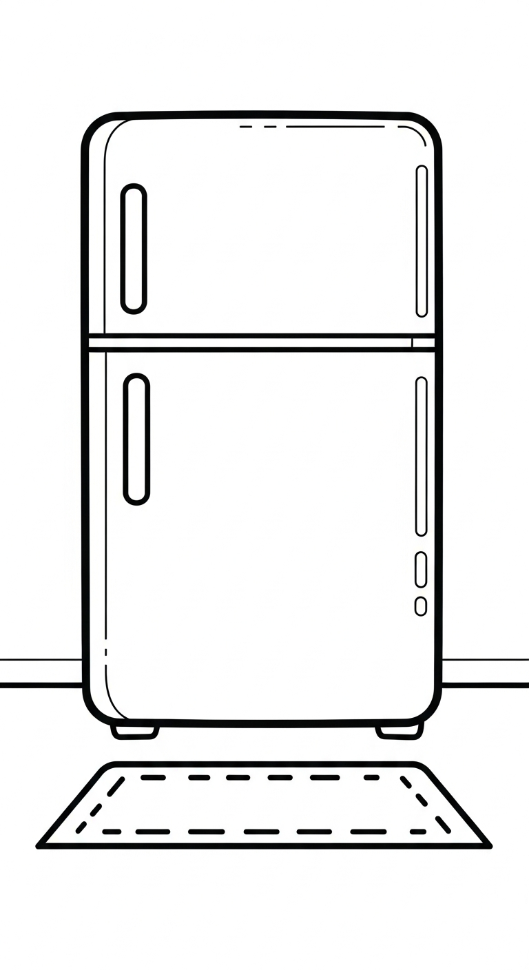 Målarbild om kylskåp (uppdaterad) att skriva ut för ett 12-årigt barn (1)