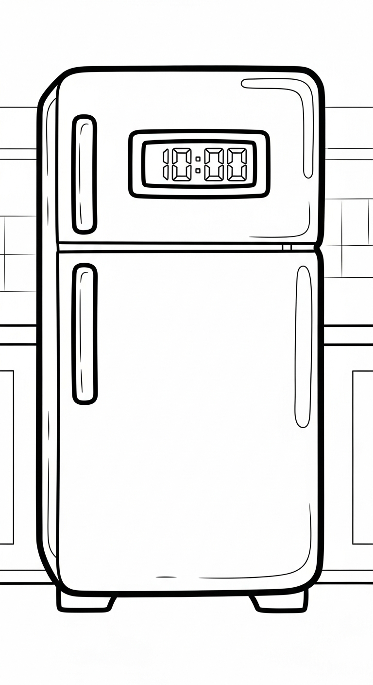 Målarbild för kylskåp uppdaterad för barn 1