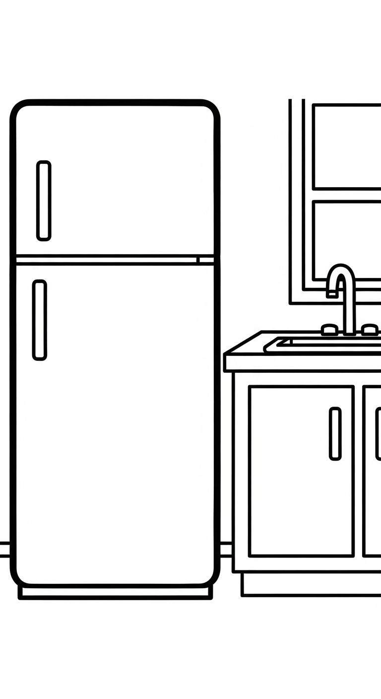 Utskrivbar målarbild om kylskåp (uppdaterad) för barn 1