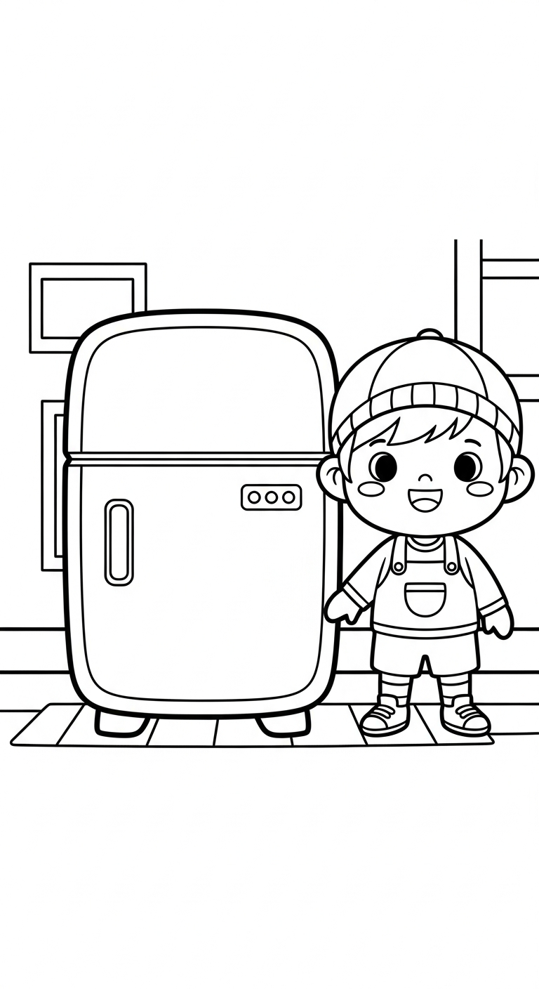 Gratis uppdaterad målarbild för kylskåp att skriva ut