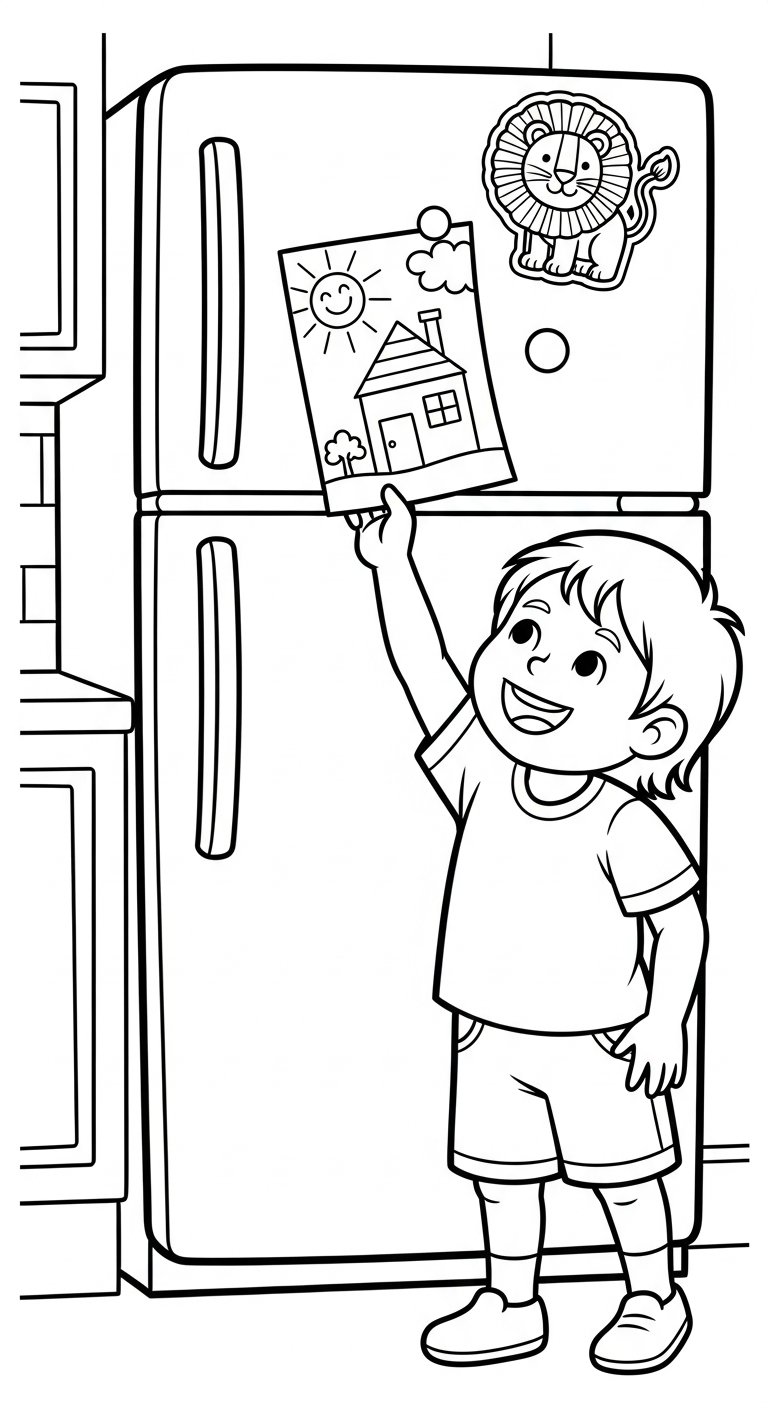 Målarbild för kylskåp uppdaterad för utskrift gratis pdf 1