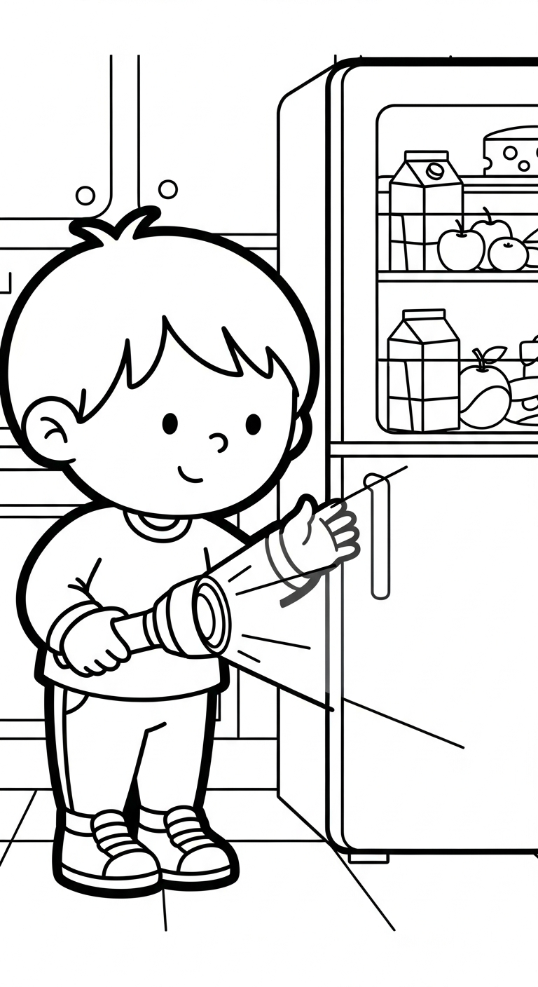 Uppdaterad målarbild för kylskåp att skriva ut (kawaii)