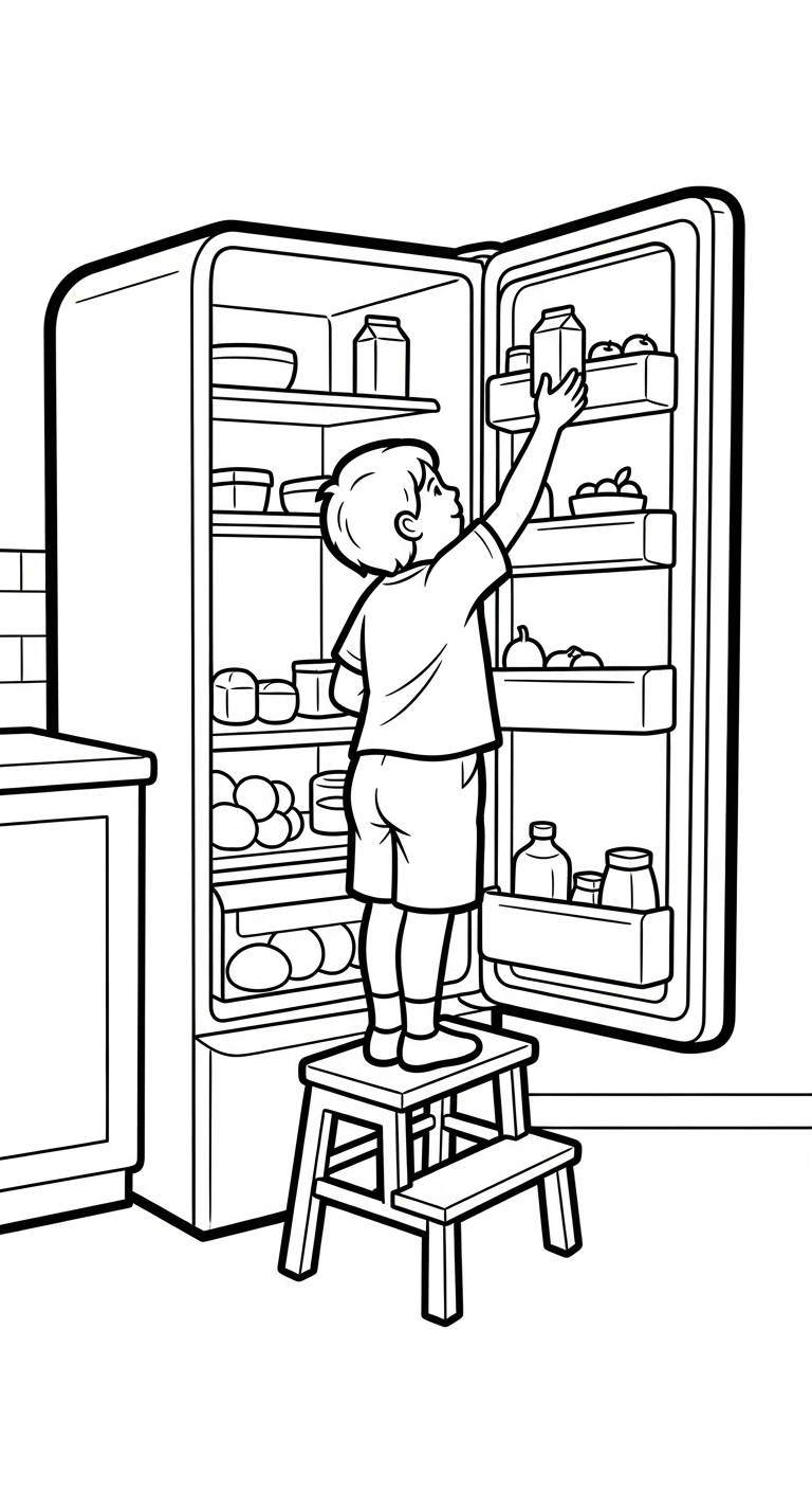 Utskrivbar målarbild för kylskåp (uppdaterad) för barn