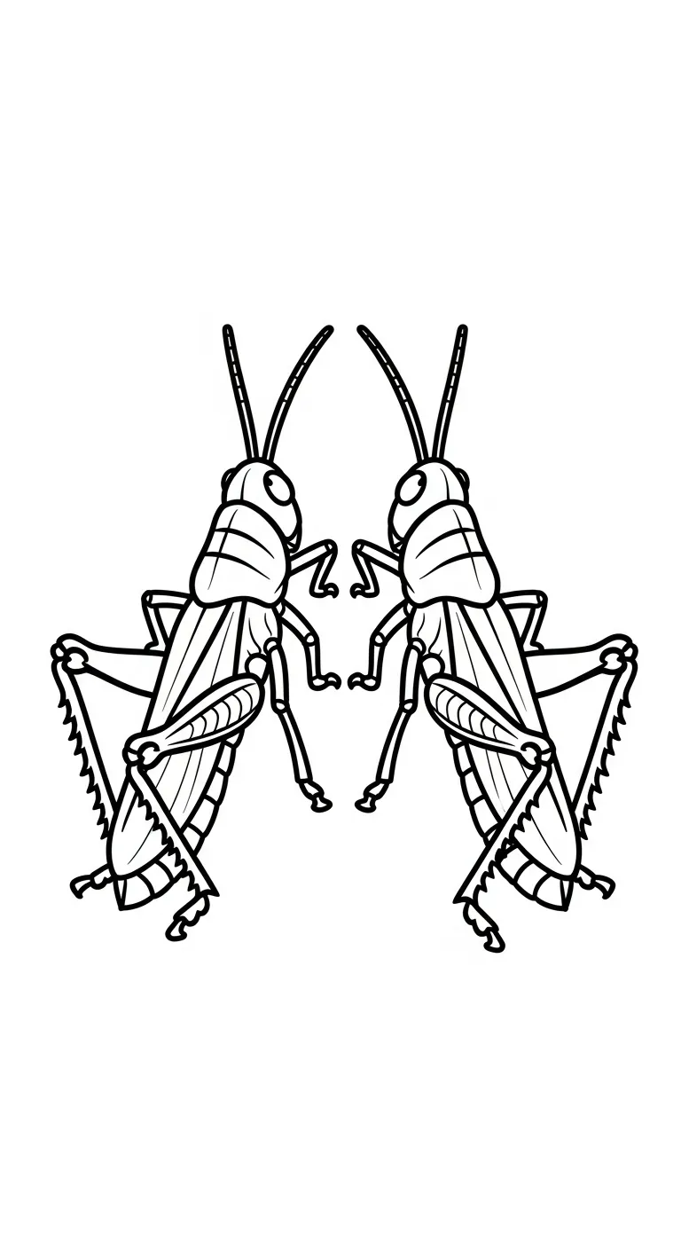 coloriage Sauterelle pour enfant
