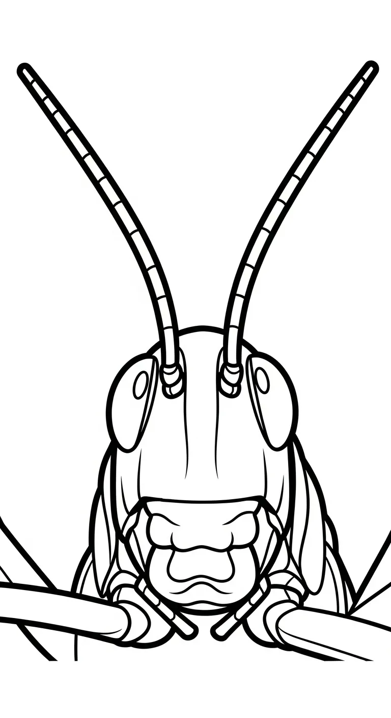 coloriage Sauterelle et dessin a imprimer