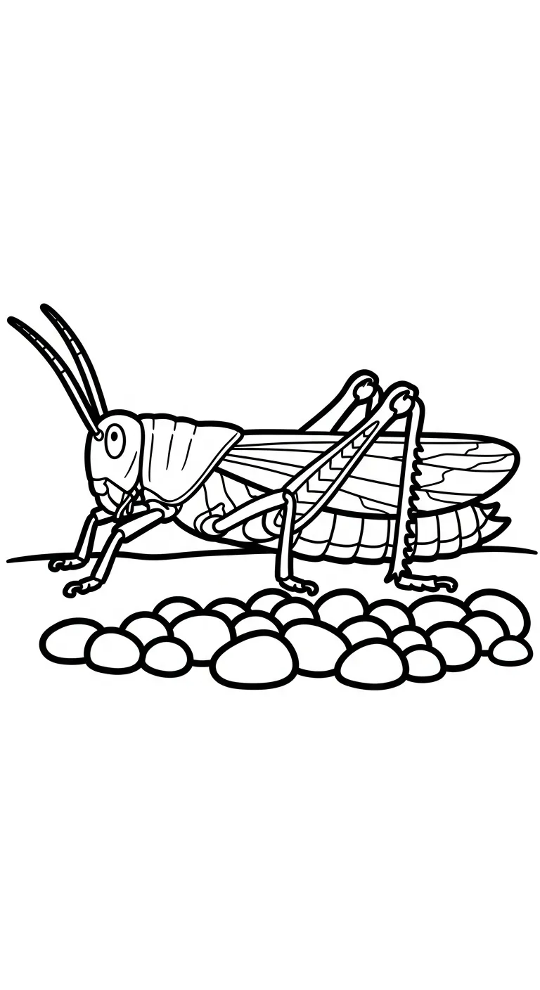 coloriage Sauterelle à imprimer gratuit