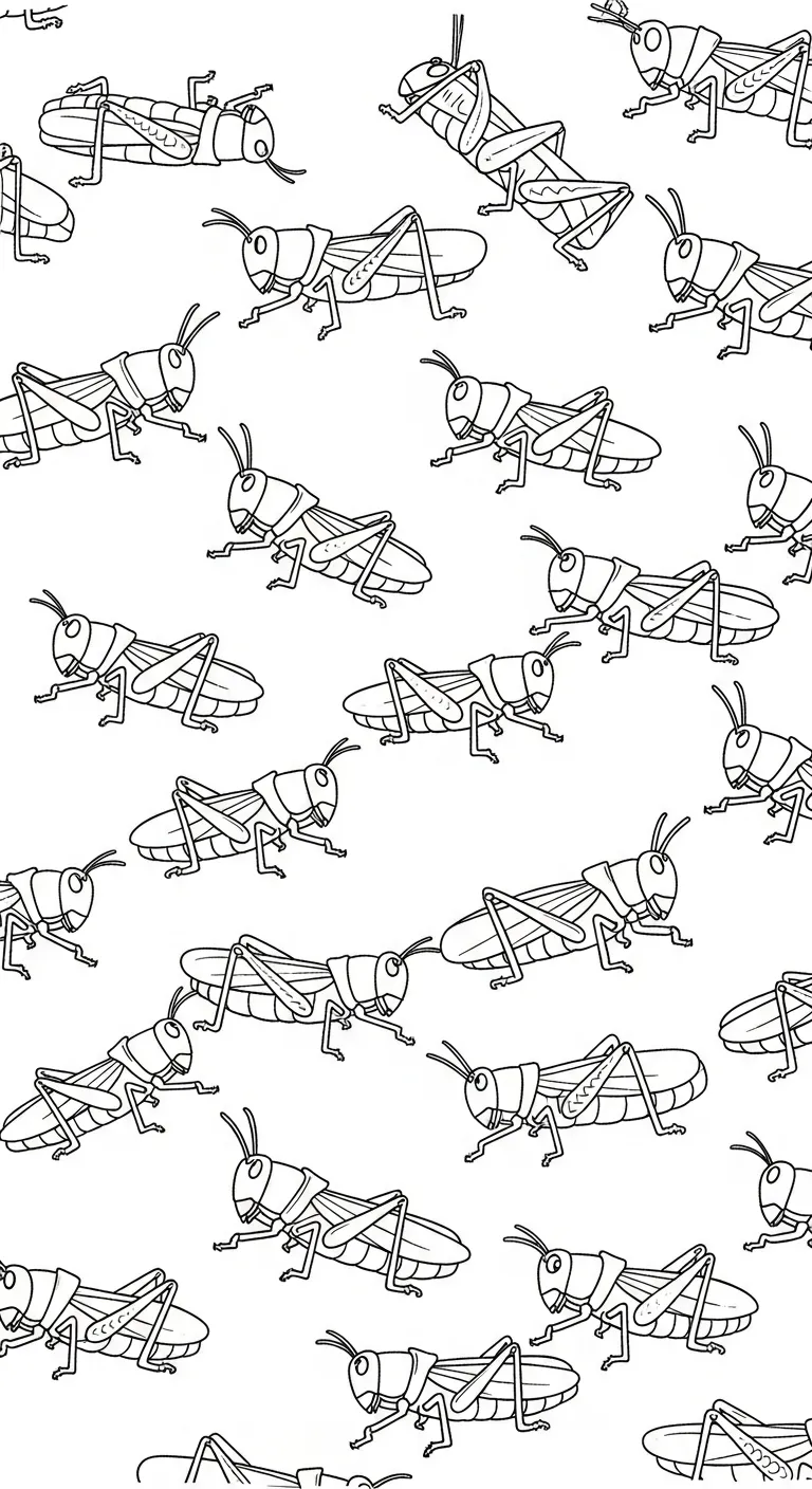 coloriage Sauterelle gratuit en ligne