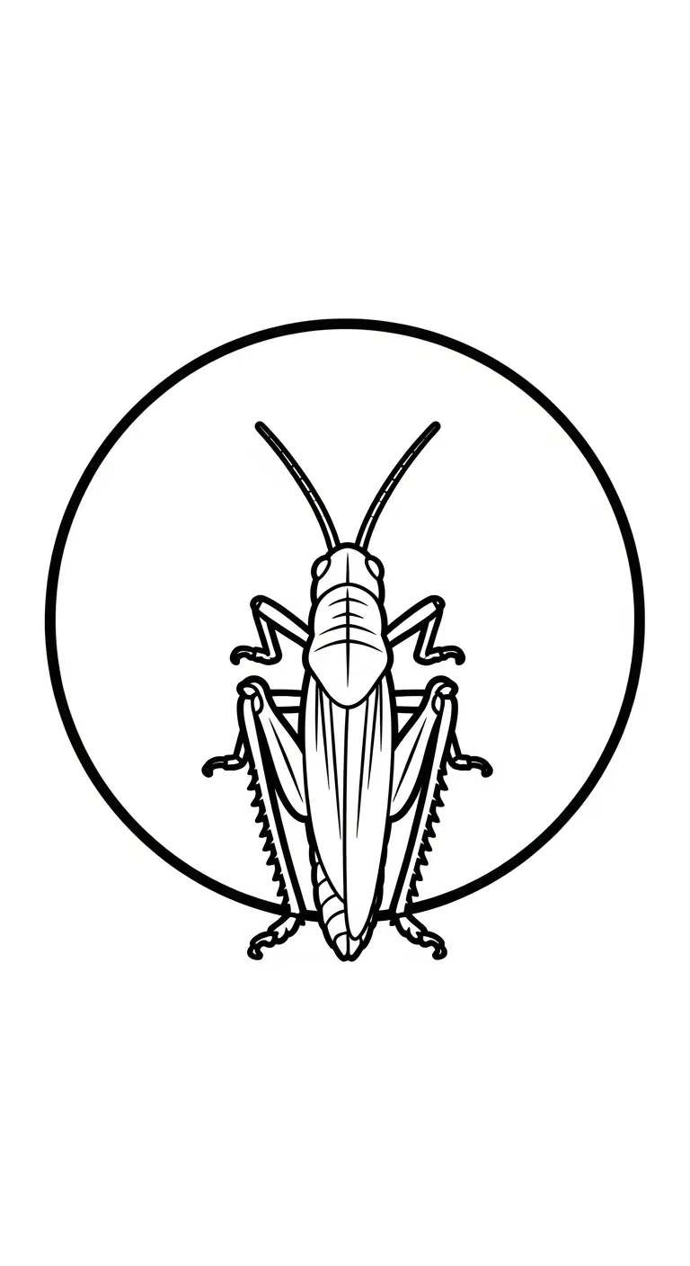 imprimer coloriage Sauterelle gratuit