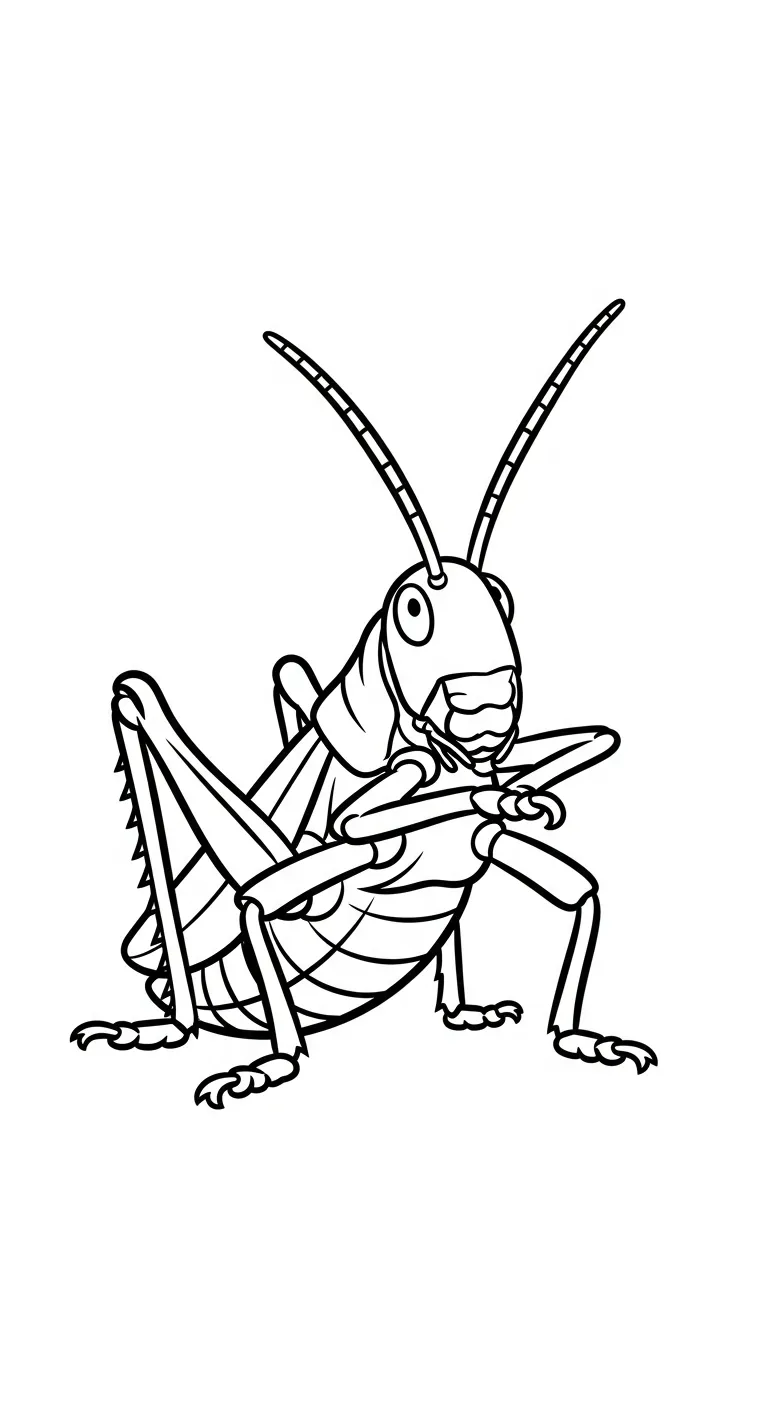 coloriage Sauterelle à imprimer pdf
