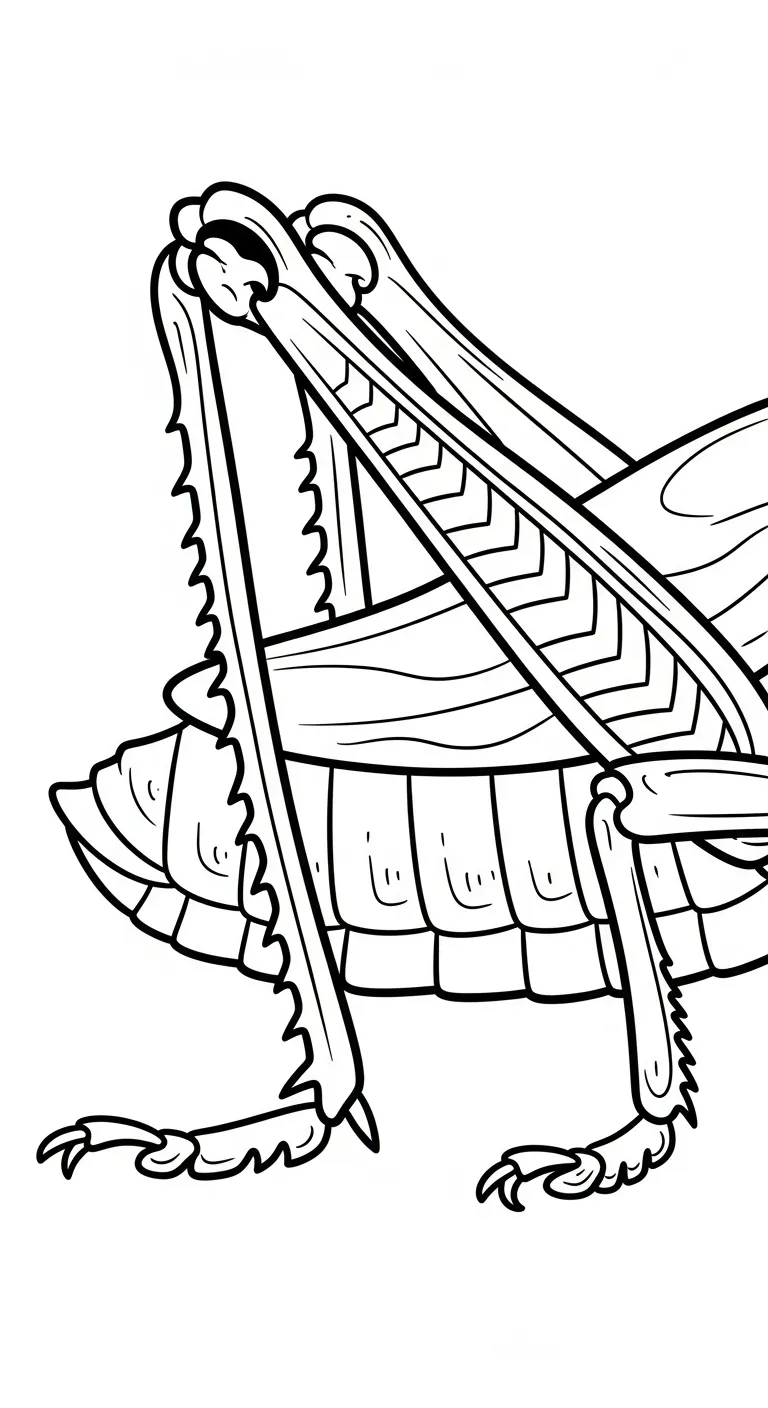 coloriage Sauterelle à imprimer pdf gratuit