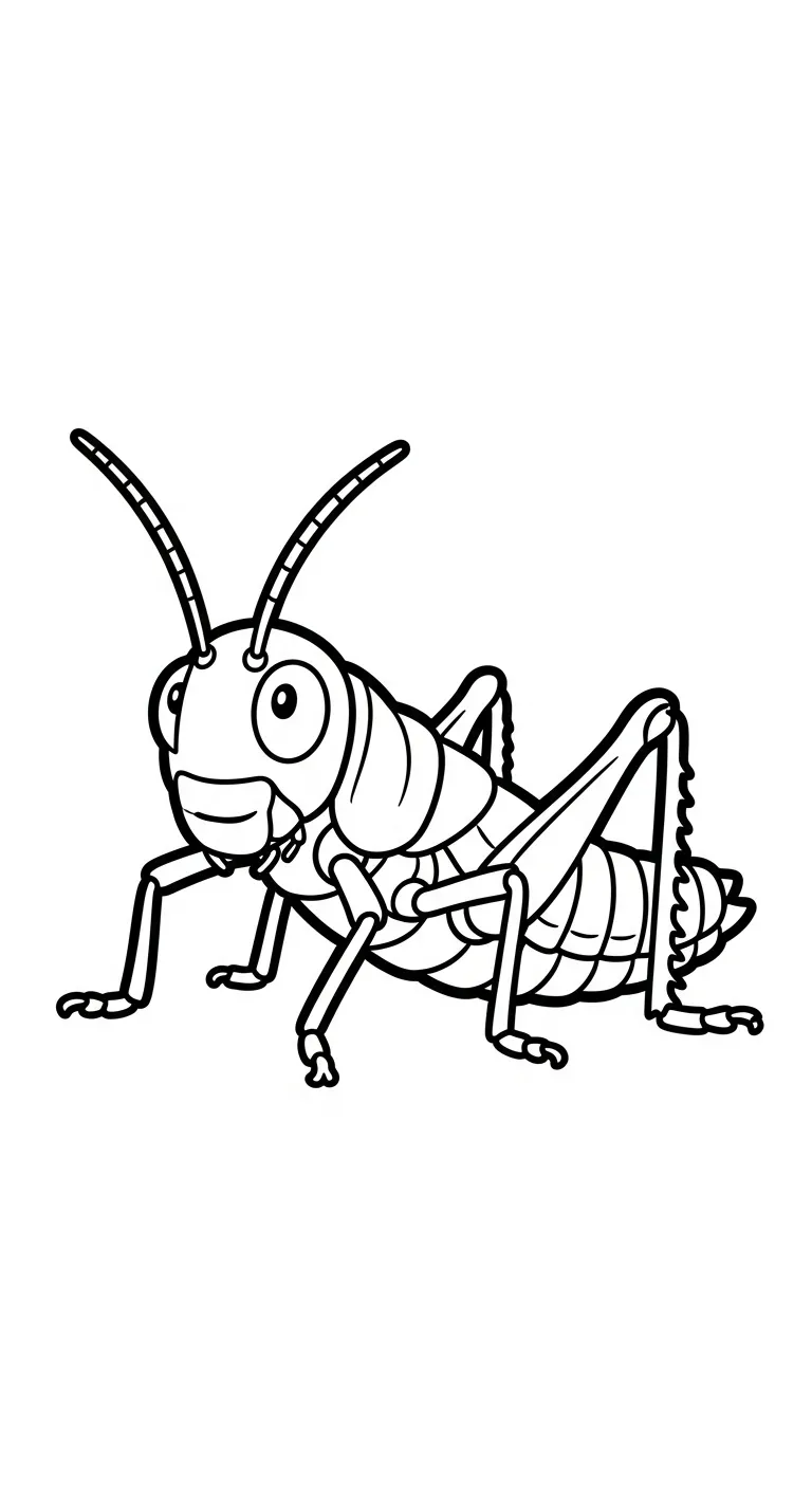coloriage Sauterelle a telecharger