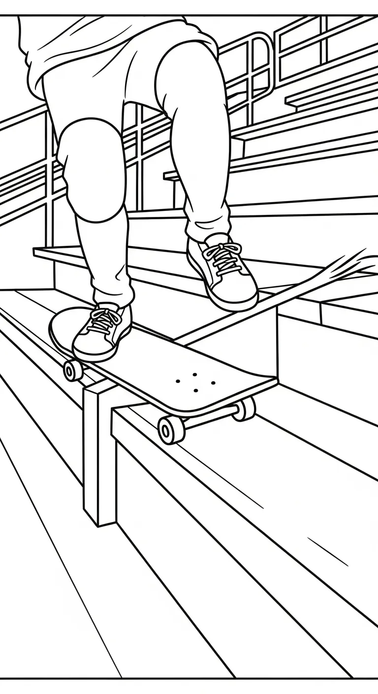 coloriage Skateboard à imprimer