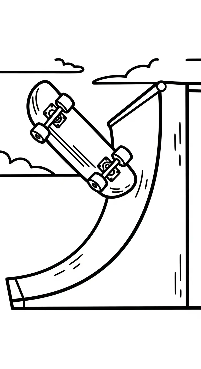 télécharger coloriage Skateboard gratuit