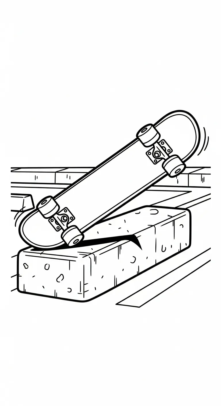 coloriage Skateboard et dessin a imprimer