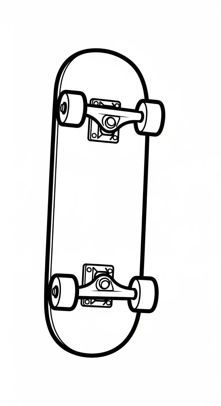 coloriage Skateboard a telecharger